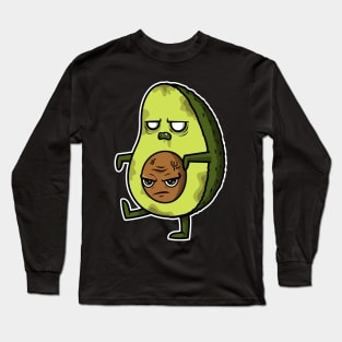 Zombie Avocado Long Sleeve T-Shirt